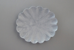 1023  銀  喜久割  銘々皿　5客セット(フォーク 1欠品) 1023 銀 喜久割 銘々皿 5客セット(フォーク 1欠品) 1023 銀 喜久